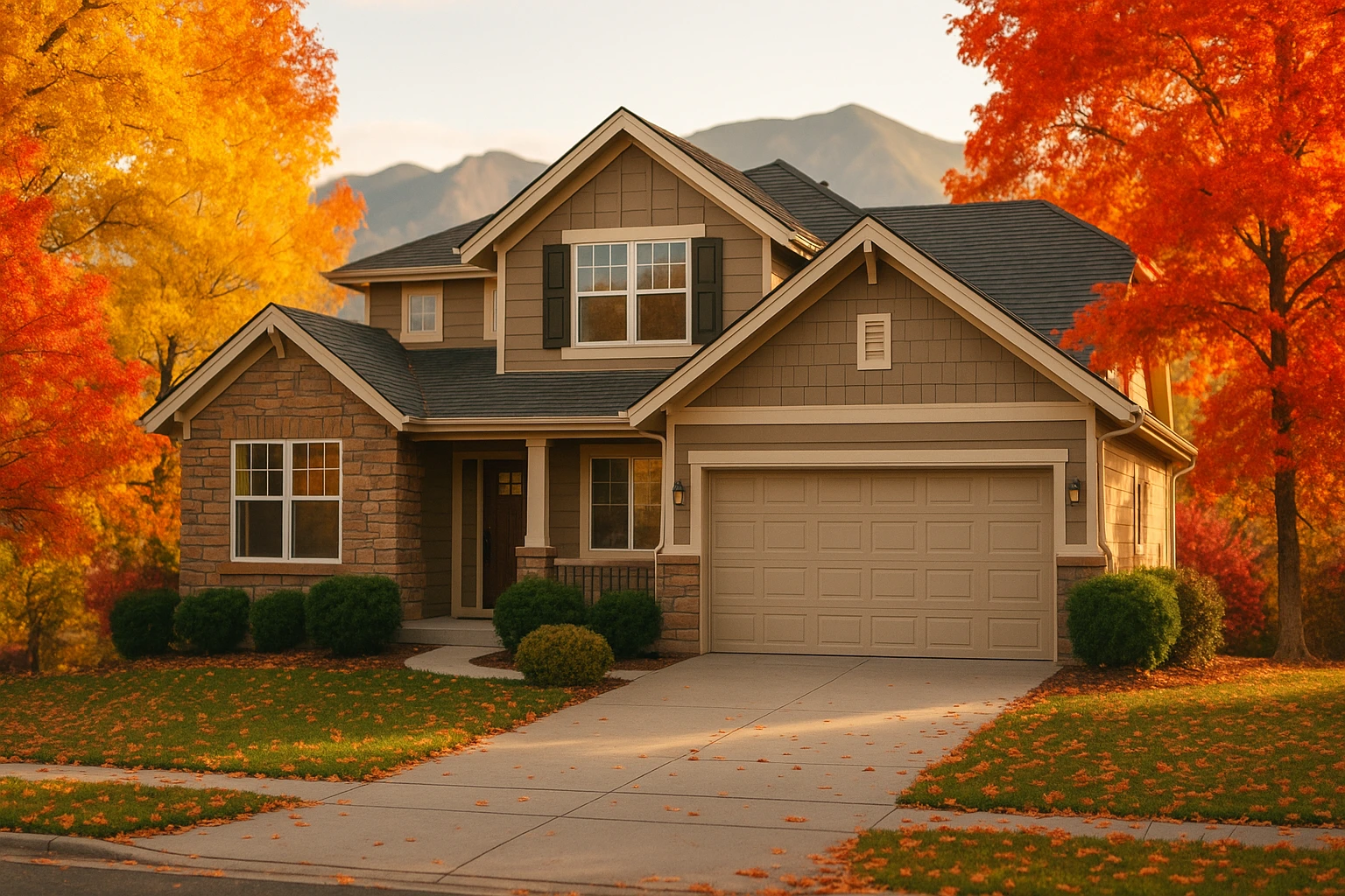 Colorado Home during the fall